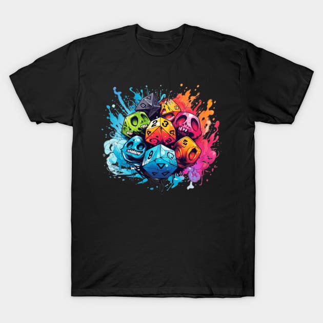 Fantasy Dice T-Shirt by Nightarcade